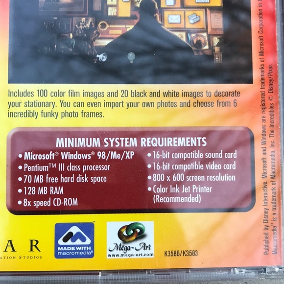 Disney Pixar Incredibles PC-CD ROM Print Studio - Picture 1 of 16